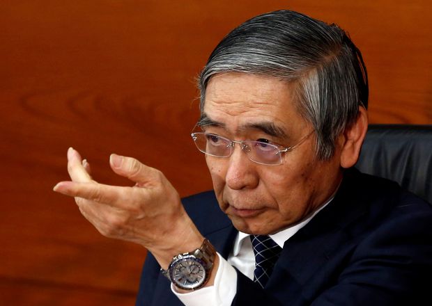Presidente do Banco do Japo, Haruhiko Kuroda, em entrevista concedida na sede do BC