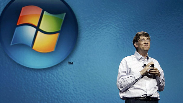 Em 2006, Bill Gates apresentou o Windows Vista, da Microsoft (AFP) 