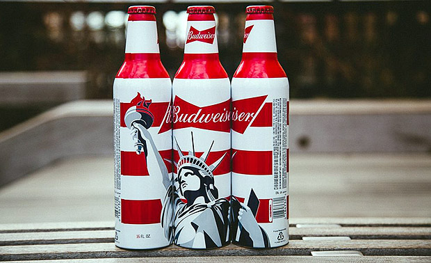 embalagem promocional da Budweiser