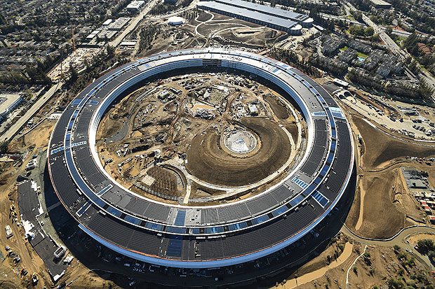 Nova sede da Apple em construo na Califrnia