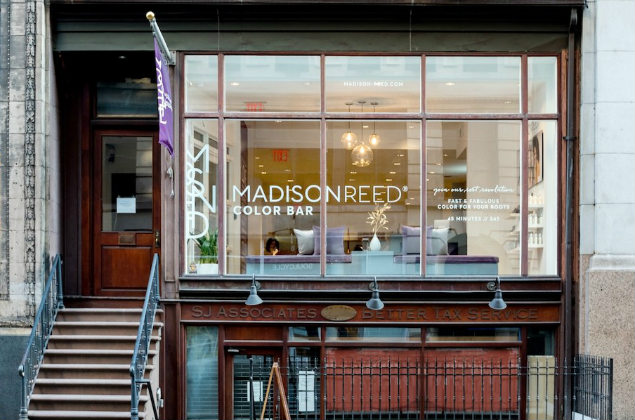 Fachada do salo da Madison Reed em Nova York, nos EUA