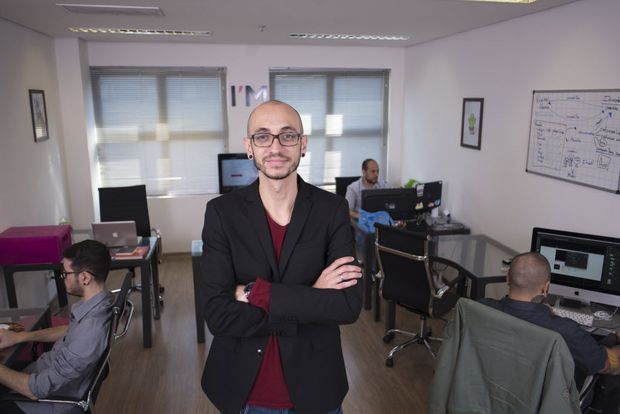 Fbio Galvo, scio da startup It Model, no escritrio da empresa, em SP