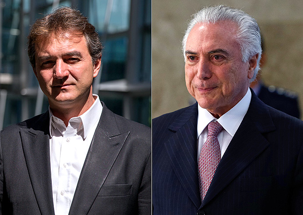 El empresario Joesley Batista, dueo de JBS, y el presidente de Brasil, Michel Temer