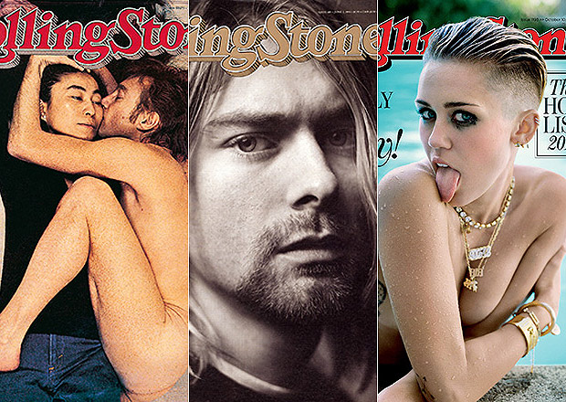 Capas Rolling Stone com Miley Cyrus, Kurt Cobain e John Lennon e Yoko: revista será colocada à venda