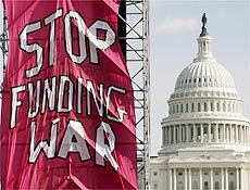 Bandeira pede em Washington o fim do financiamento  guerra do Iraque 