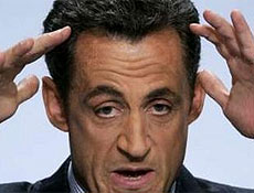 O conservador Nicolas Sarkozy, favorito na disputa pela Presidência francesa