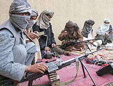 Membros do Taleban se renem em base secreta no Afeganisto (foto de arquivo)