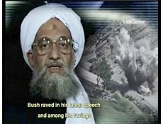 O "brao direito" de Osama bin Laden, Ayman al-Zawahiri, em vdeo divulgado em fevereiro