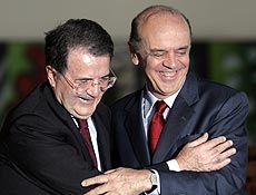 Premi italiano Romano Prodi se reuniu hoje com o governador de So Paulo, Jos Serra