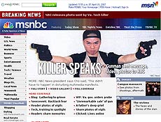 Site da MSNBC mostra autor de massacre na Virgnia portando armas de fogo
