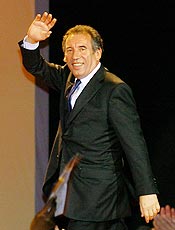 Candidato centrista Franois Bayrou,terceiro nas pesquisas 
