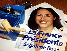 Cartaz mostra candidata socialista  Presidncia da Frana, Sgolne Royal