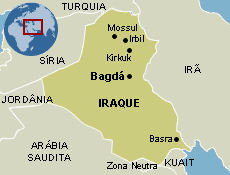 Mapa Iraque