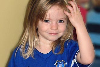 A menina britânica Madeleine Mc Cann desapareceu de um quarto de hotel em Portugal em 3 de maio de 2007