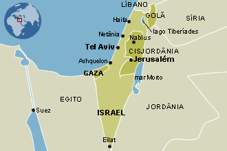 mapa israel 330