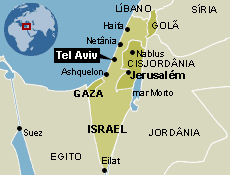 mapa Tel Aviv