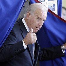 Vice-presidente eleito Joe Biden, tambm conseguiu stimo mandato no Senado