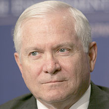 O secretrio de Defesa, Robert Gates