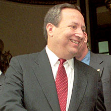 O ento secretrio do Tesouro americano, Larry Summers em visita a Buenos Aires 