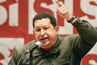 Hugo Chvez saiu defendeu novamente os palestinos e chamou o governo de Israel de cnico por acusar o Hamas de terrorismo