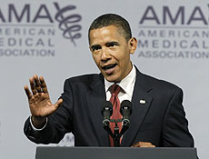 Presidente Barack Obama defende reforma na sade em discurso  associao mdica