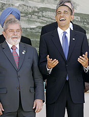 O presidente Lula conversou por 30 minutos com o colega Obama