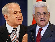 Premi israelense, Binyamin Netanyahu (esq.), pediu reunio com Mahmoud Abbas 