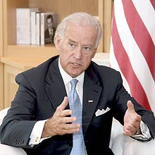 Biden durante encontro com o presidente da Geórgia, na capital Tbilisi, nesta quinta-feira