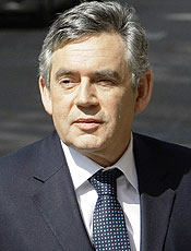 Premi Gordon Brown fez discurso sobre importncia das tropas 