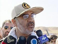 O general Hossein Salami que comemorou testes balsticos realizados pelo governo