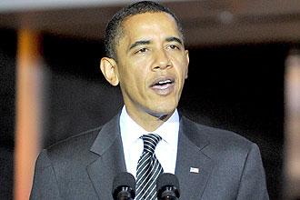Presidente dos Estados Unidos, Barack Obama, venceu o Prmio Nobel da Paz por seus esforos para fortalecer a diplomacia