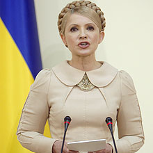 Imagem de arquivo mostra a ex-primeira-ministra da Ucrnia, Yulia Timoshenko