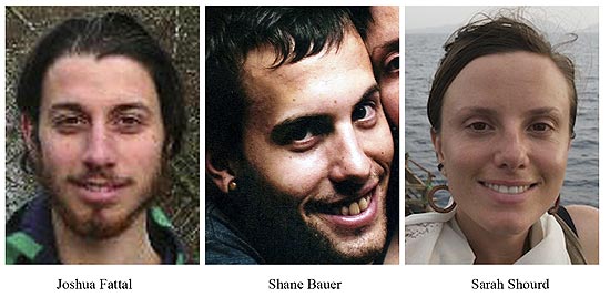 Os três montanhistas americanos foram presos por espionagem no Irã no dia 31 de julho do ano passado