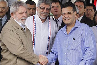 Em Ponta Porã, Lula se encontrou com o senador Robert Acevedo