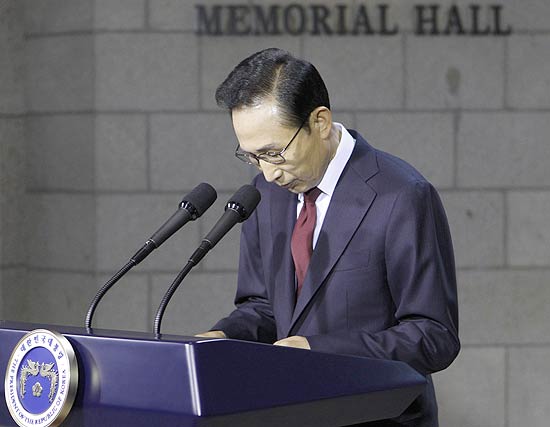 Presidente sul-coreano Lee Myung-bak exigiu desculpas "imediatas" do regime de Pyongyang