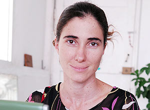 A dissidente cubana Yoani Sánchez, que teve pela 19ª vez negado seu pedido de saída do país