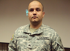 O sargento Horazio Castellana, 34, que recebe tratamento para estresse ps-traumtico no hospital militar Walter Reed