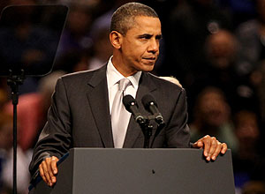 Obama ontem (21) no Estado de Washington; lder americano gravou mensagem de apoio a jovens gays vtimas de "bullying"