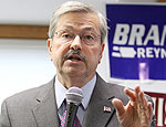 Republicano Terry Branstad  o vencedor no Estado de Iowa