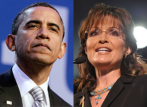A estrela do movimento republicano nos EUA Sarah Palin defendeu-se de gafe dizendo que o presidente Barack Obama tambm comete