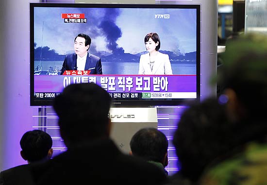 Sul-coreanos acompanham cobertura dos confrontos; dois pases esto em cessar-fogo desde 1953