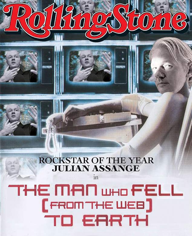 Capa da "Rolling Stone" de janeiro de 2011 traz Julian Assange como "estrela do Rock"