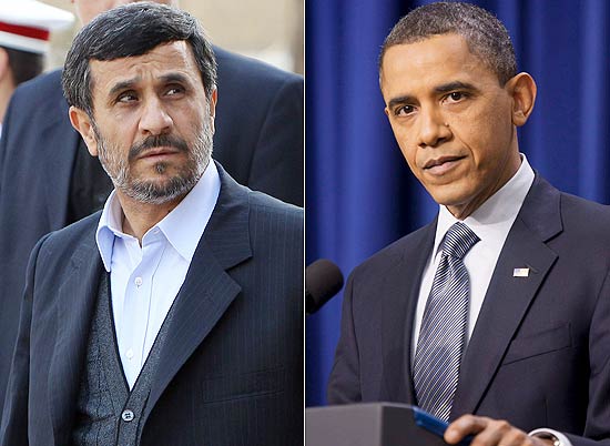 Aps protestos, Obama (dir.) e Ahmadinejad trocam acusaes indiretas; crise aumenta impasse entre EUA e Ir
