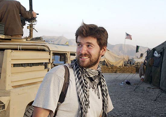 O fotógrafo americano Chris Hondros, que morreu durante confrontos em Misrata, na Líbia