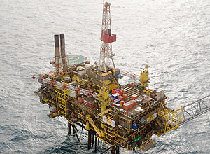 Plataforma Gannett Alpha no mar do Norte em 2009