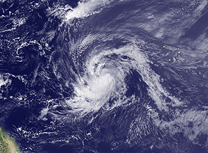 Imagem de satélite do furacão Katia (France Presse)