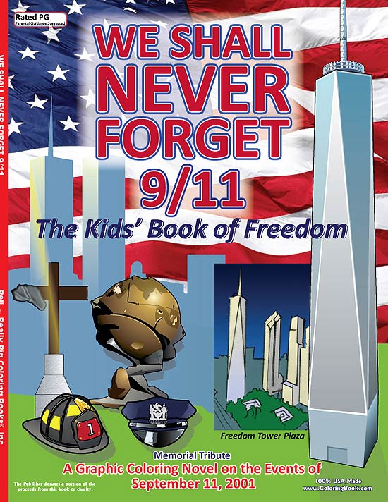 Capa do livro "Ns nunca esqueceremos o 11/09 - O livro infantil da liberdade", que teve vendas aumentadas por debate