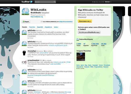 Wikileaks faz enquete no Twitter para saber se publica documentos na íntegra