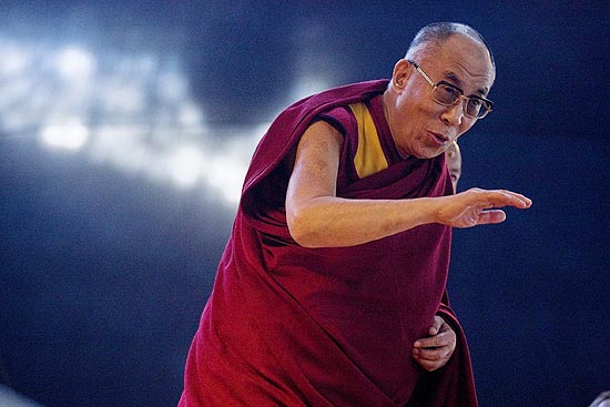 Em único evento gratuito durante sua passagem pelo Brasil, dalai-lama falou sobre compaixão e piedade