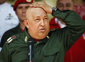 Chávez em cerimônia de boas-vindas a Evo Morales